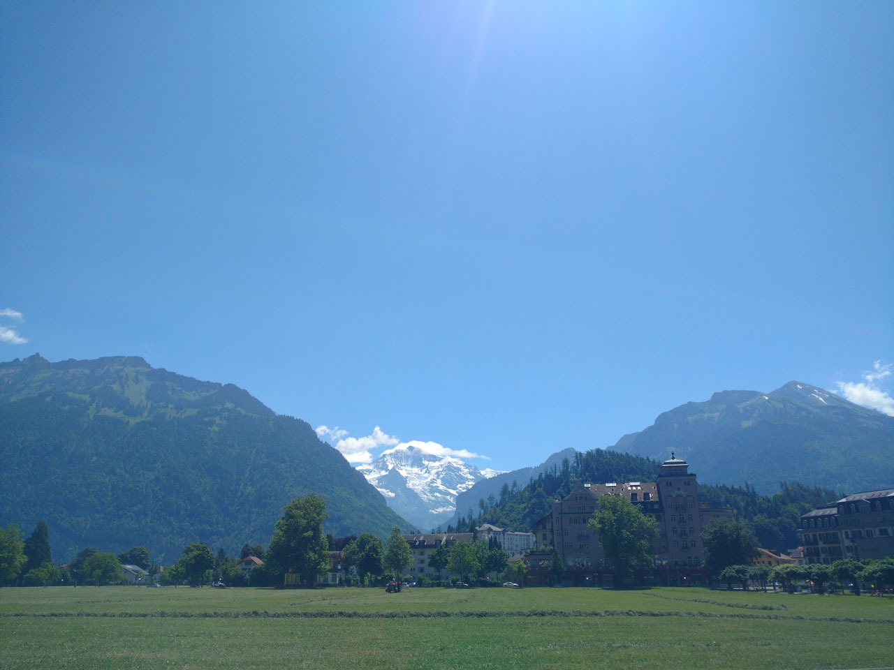 Interlaken majestic mountains