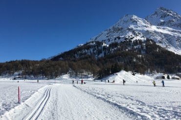 Maloja pass cross country skiing