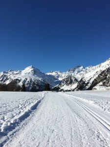 Maloja pass skiing