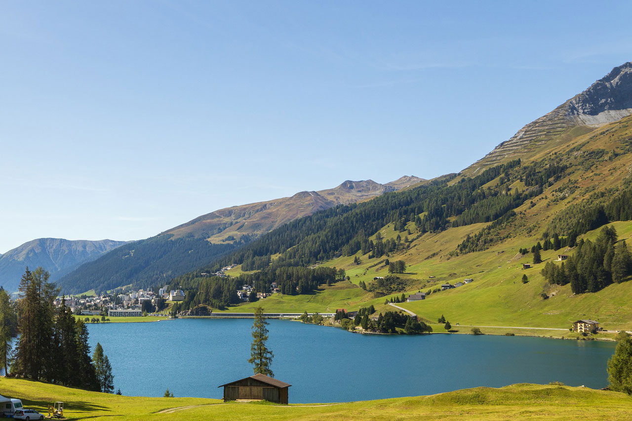 Davos lake, Switzerland