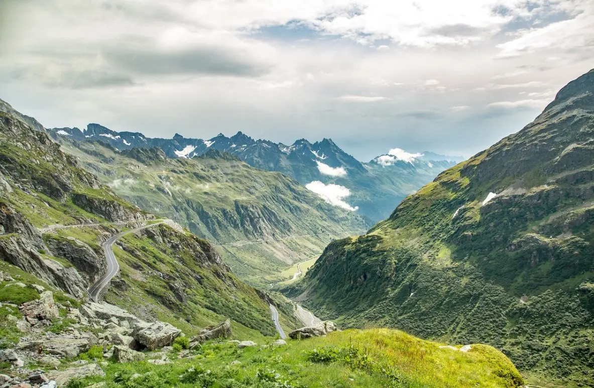 View from mountaintop