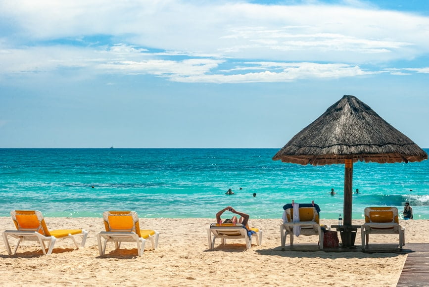 A Beach in Cancun