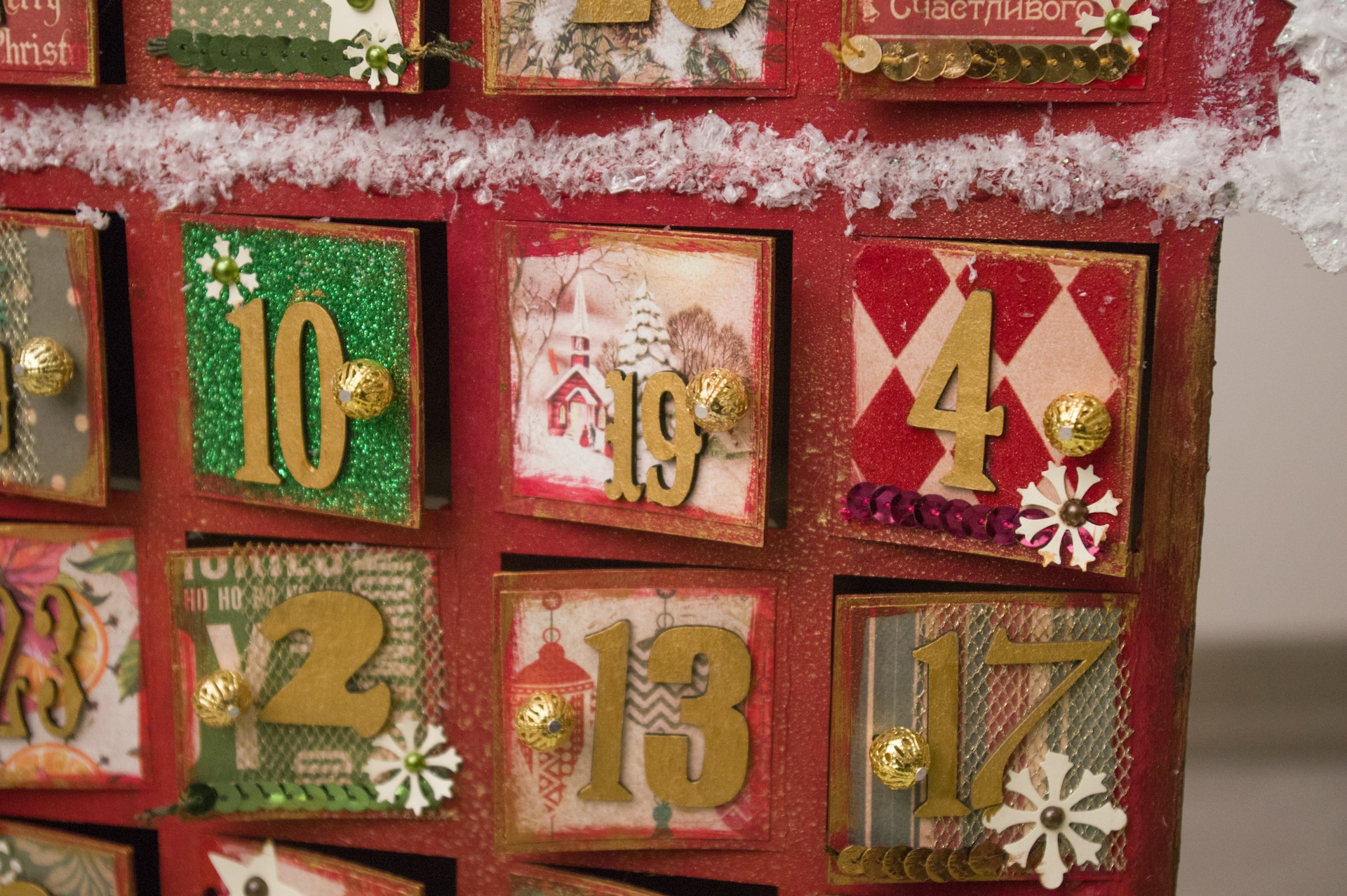 The advent calendar is an important part of the winter holiday season in France.