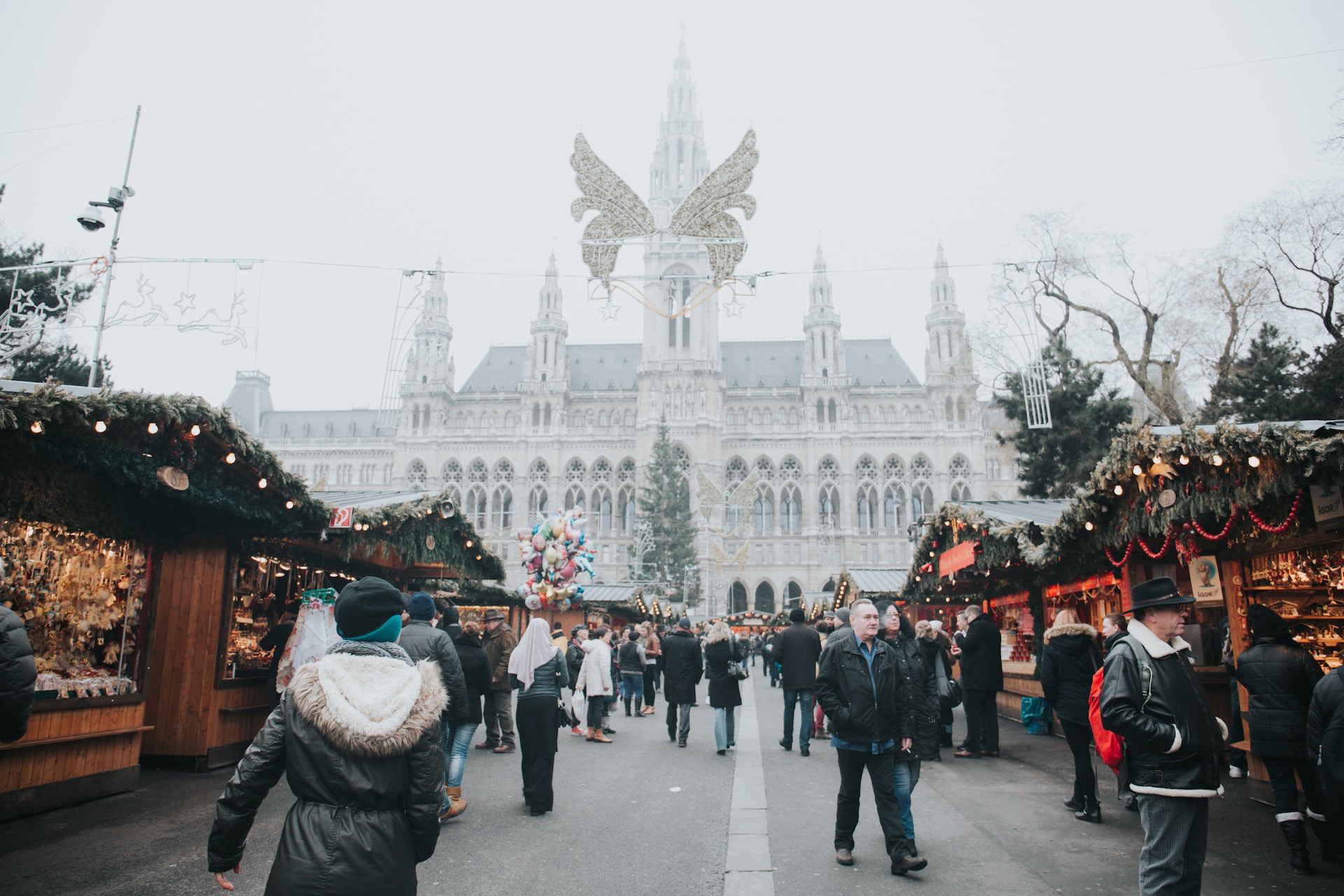 The Christmas market in Vienna.