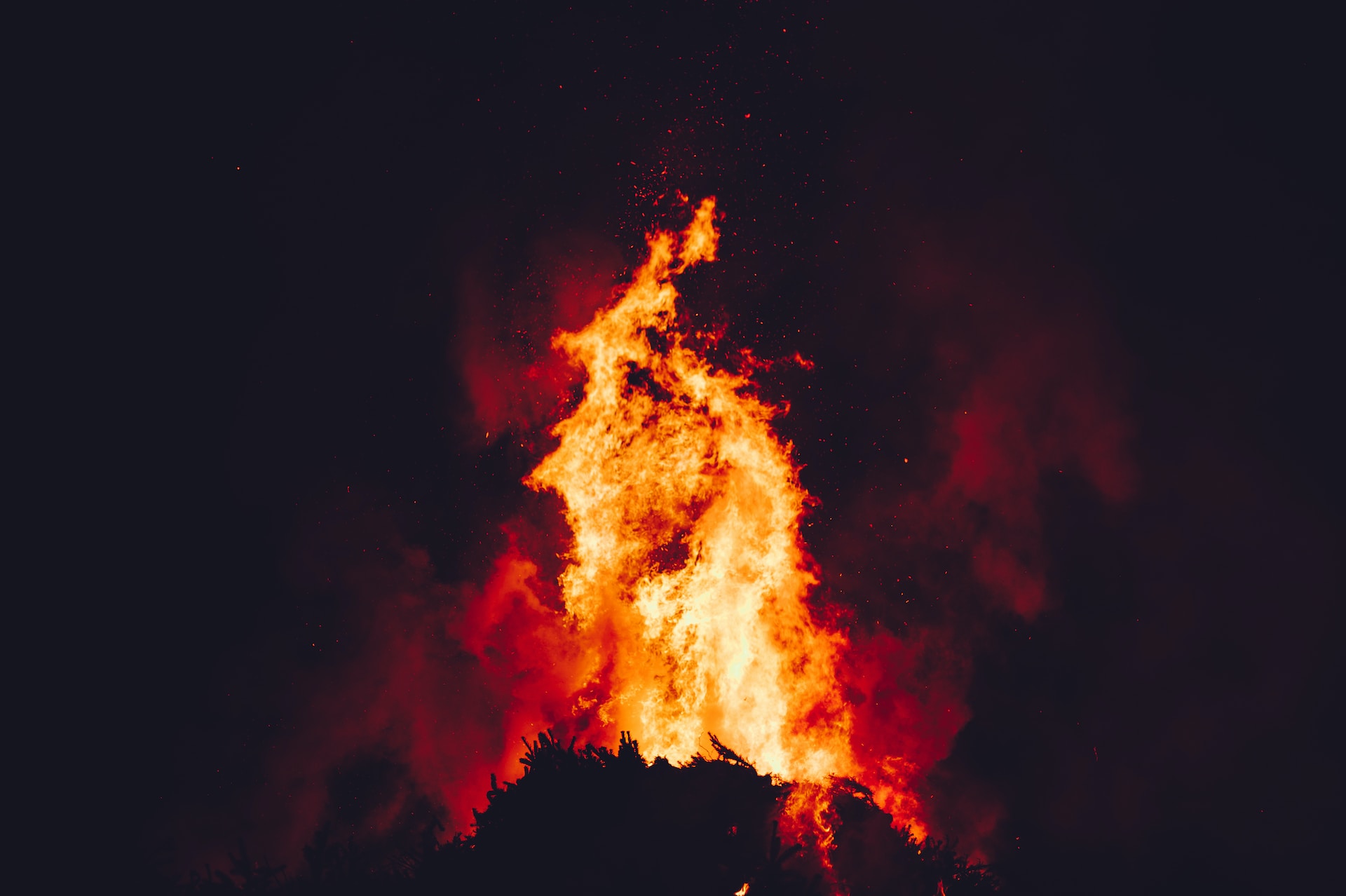 A bonfire gathering is one of the common Christmas traditions in Montenegro.