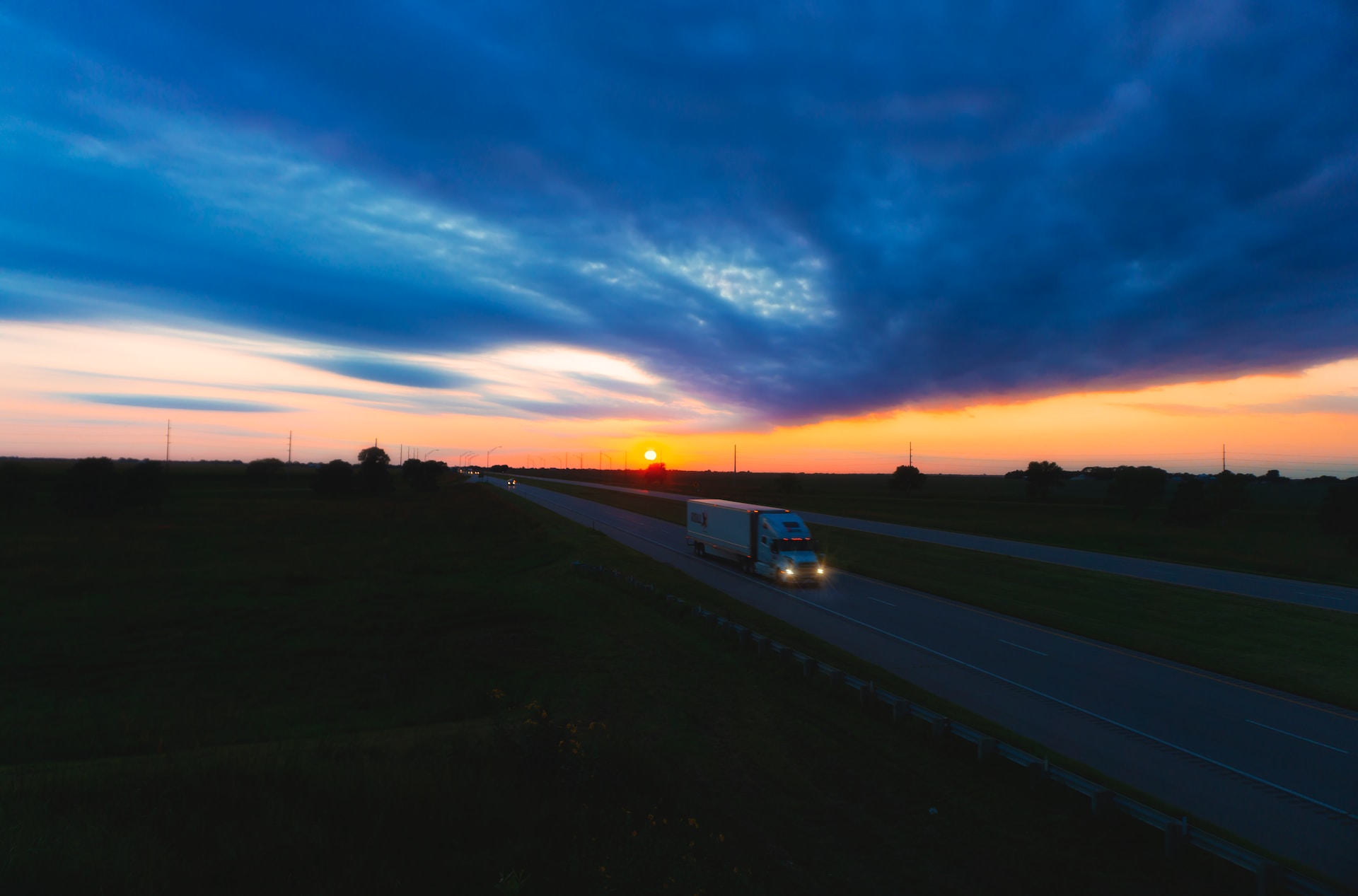 A freeway in Kansas.