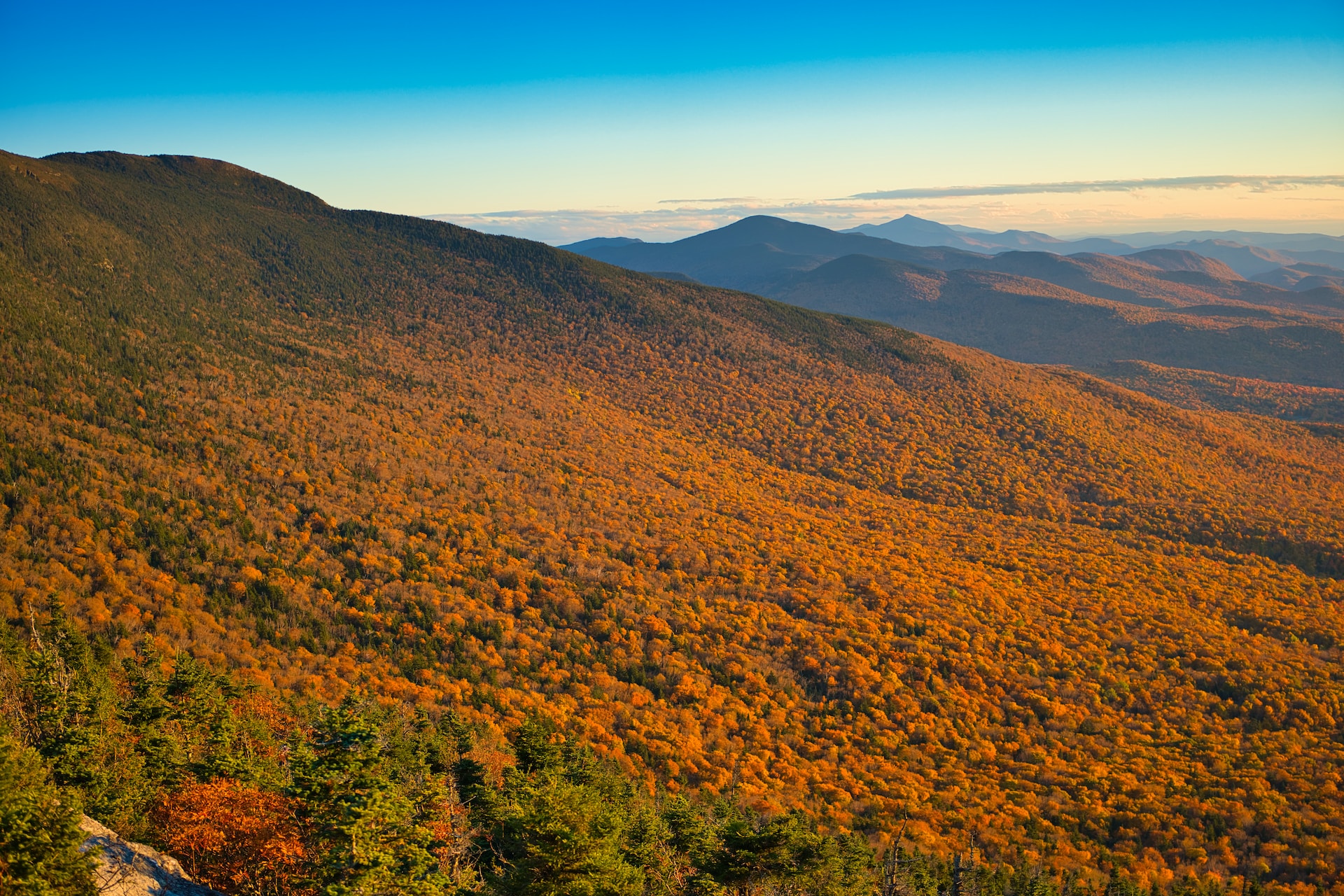 Mount Mansfield during the fall.