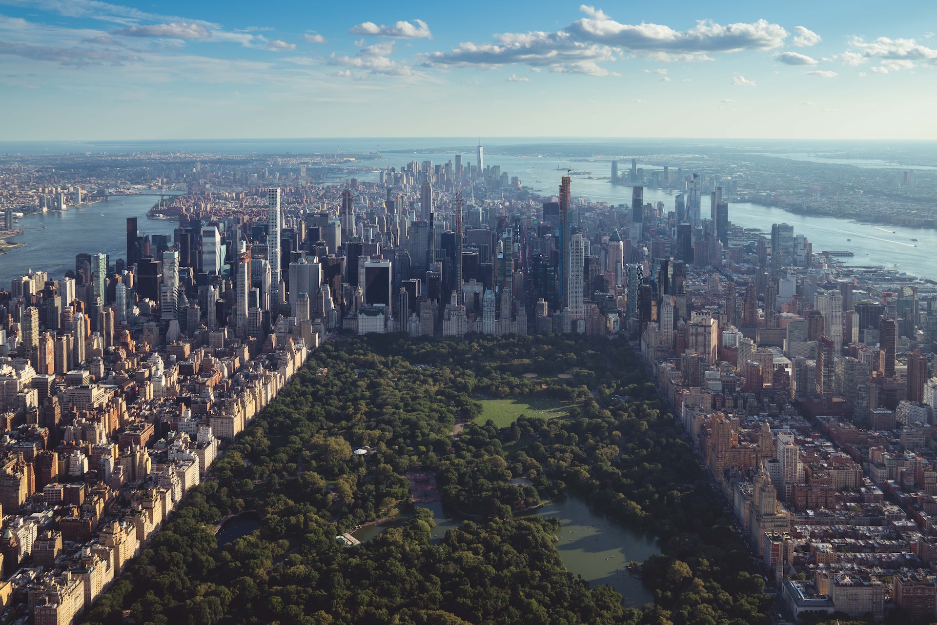 Central Park from air.