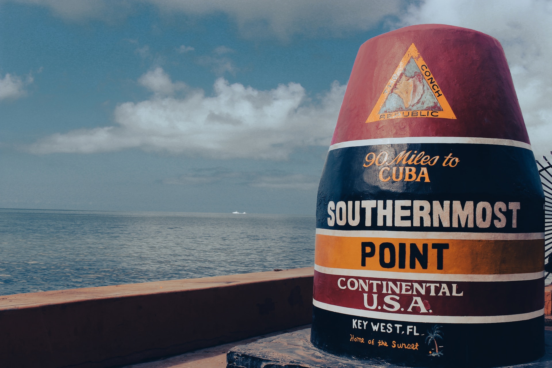 Key West is the southernmost point of the continental USA.