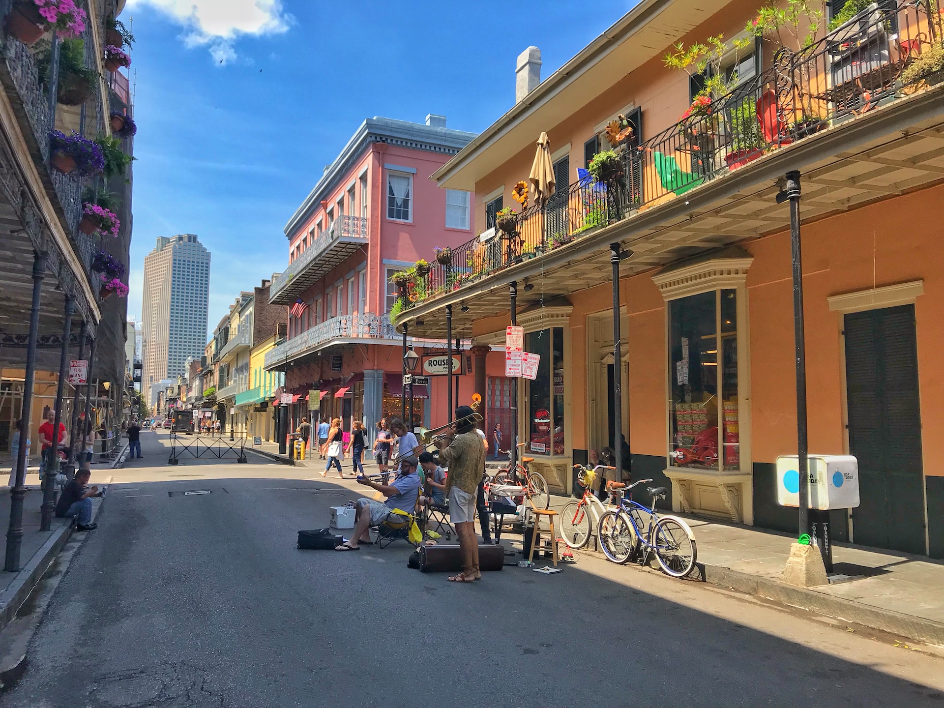Street jazz in New Orleans.