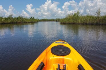 Kayaking in the marsh in Louisiana