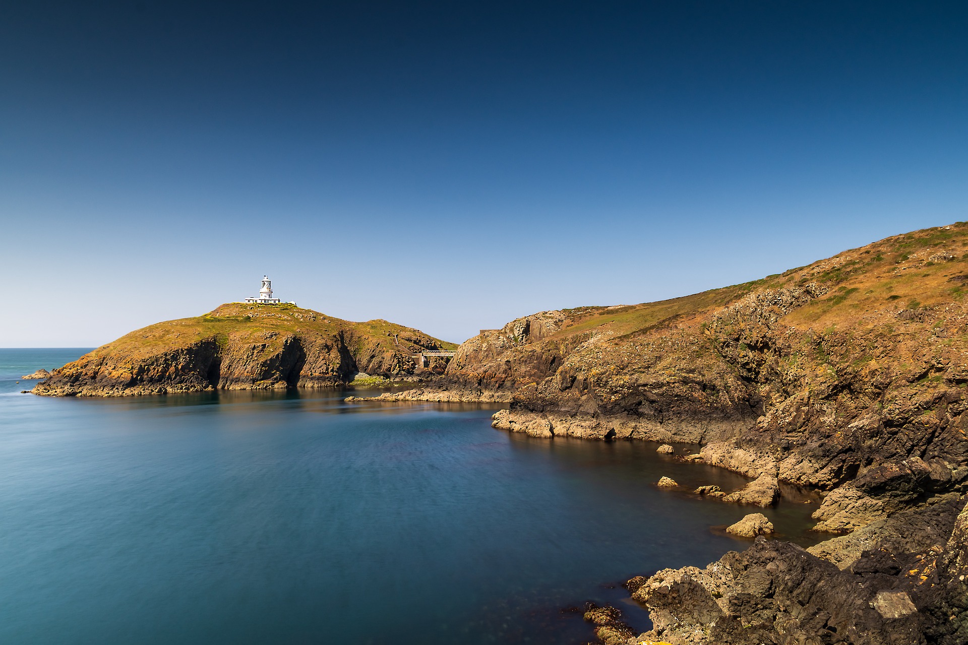 The coastal landscape of Pembrokeshire.