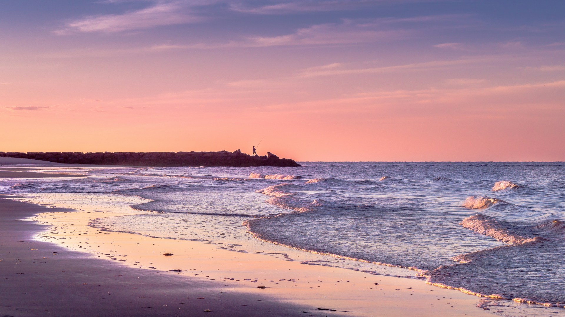 Cape Cod beach sunset