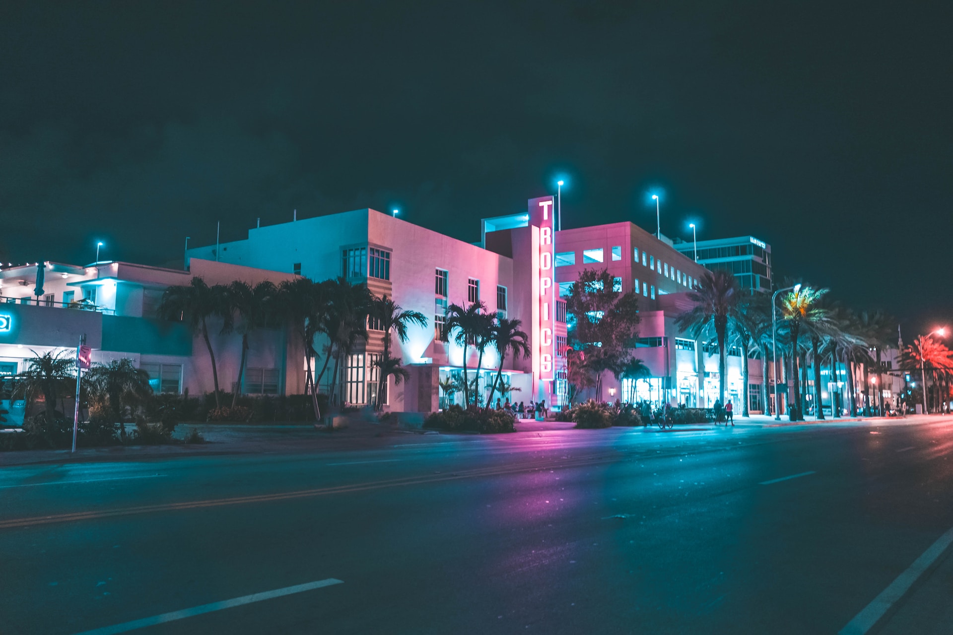 Miami during the night