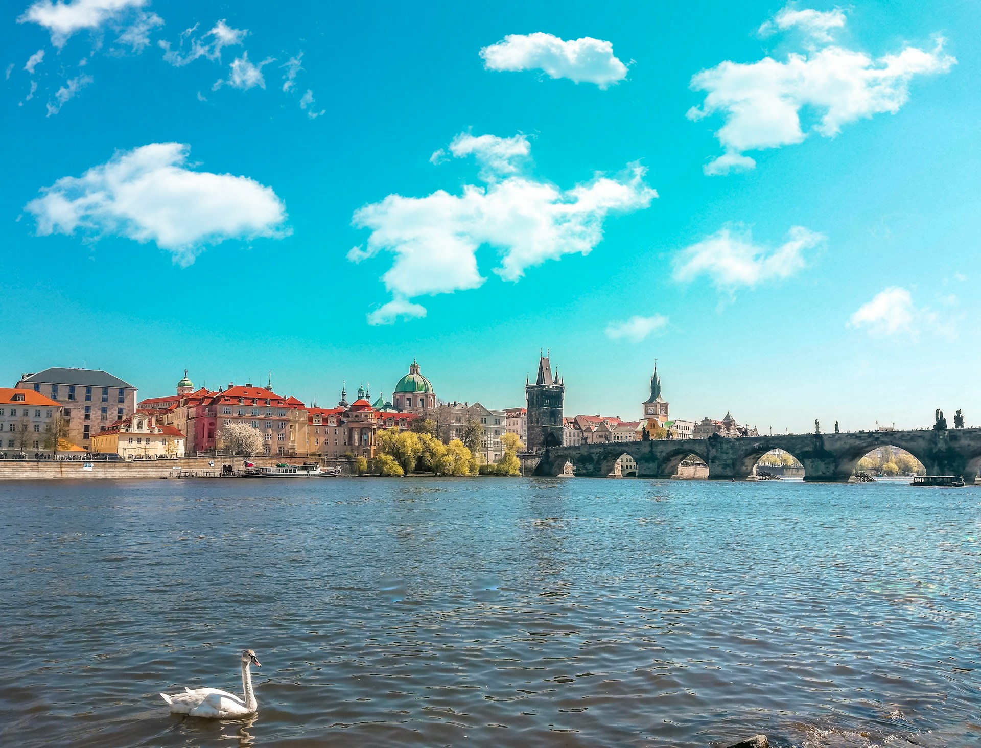 View of Prague from the river