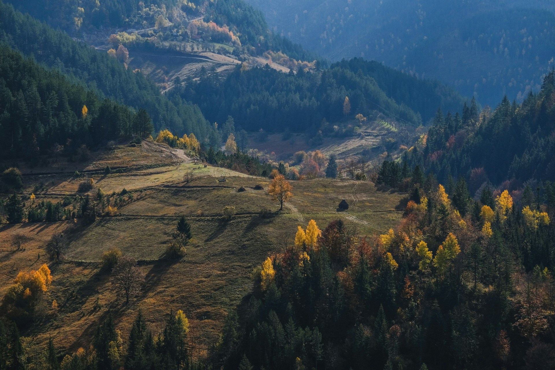 Serbia landscape in autumn