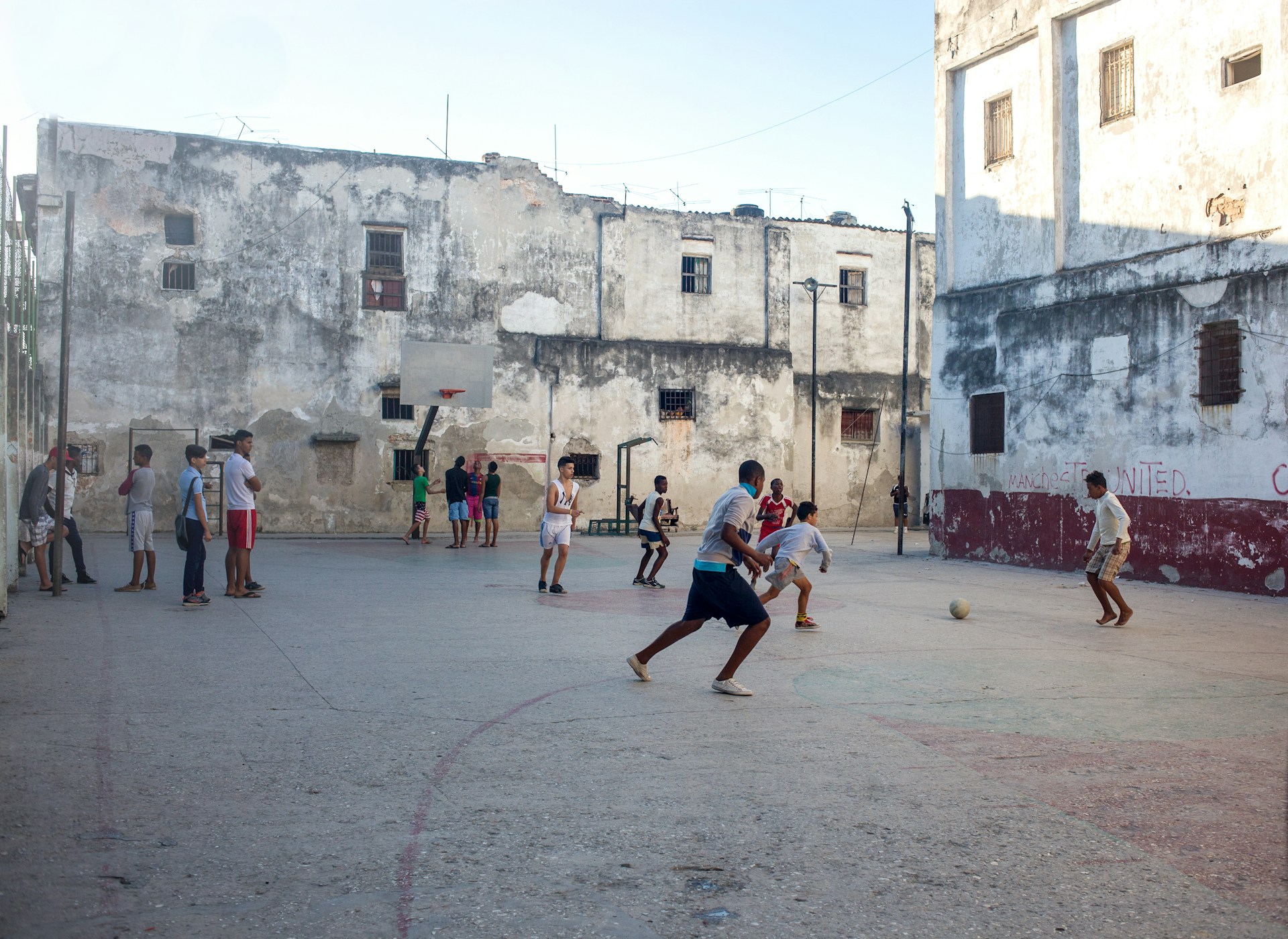 Street soccer in Cuba